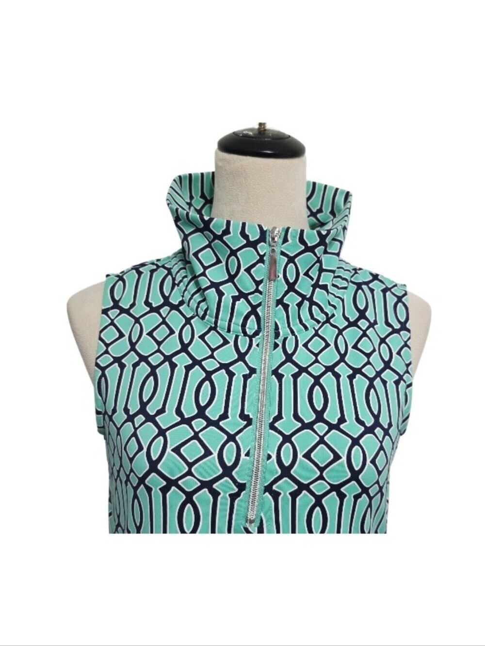 Lulu B Dress Womens Small SPF 50 Sleeveless Quarter Zip Coastal Grandma  Resort - Picture 4 of 14